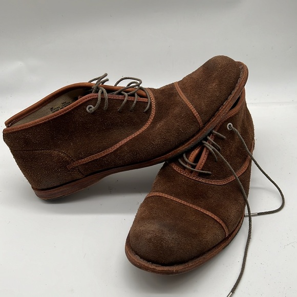 TIMBERLAND BOOT COMPANY Cap-Toe Oxfords Shoes Sz 8 M Brown Suede Leather - Picture 3 of 12